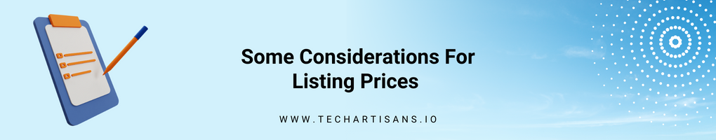 Some Considerations For Listing Prices