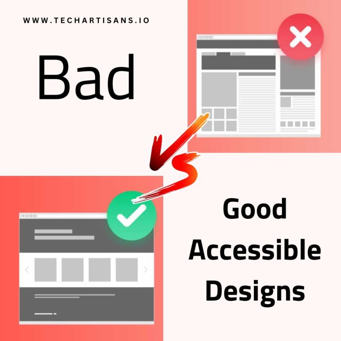 Bad Vs. Good Accessible Designs